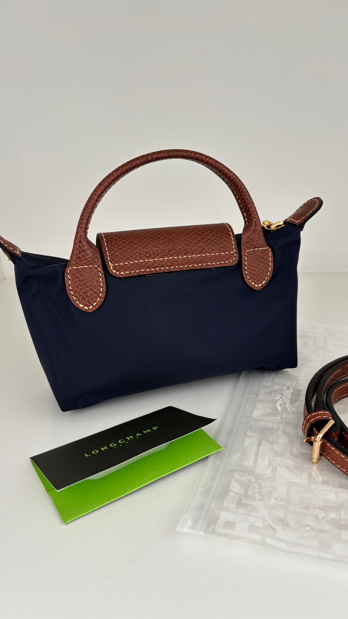 Mini Longchamp + Strap